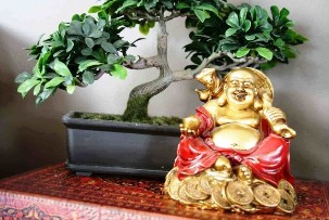 A felicidade e prosperidade na casa de Feng Shui